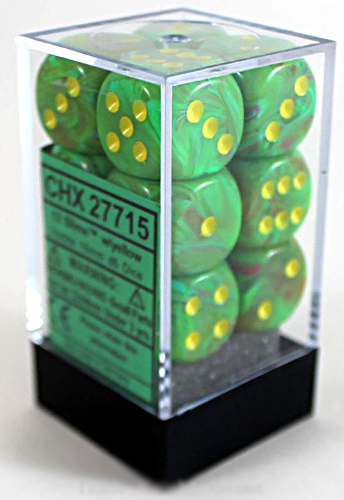 Chessex Vortex 16mm D6 Dice Block (12-Dice)