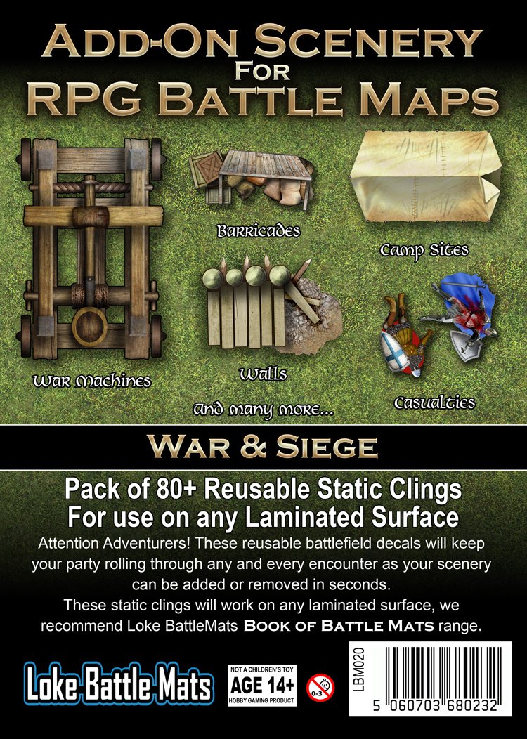 Battle Mats: Add-On Scenery for RPG Maps - War & Siege