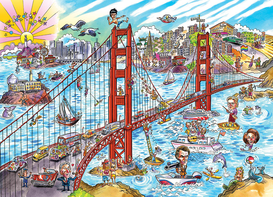 DoodleTown: San Francisco (1000 pc puzzle)