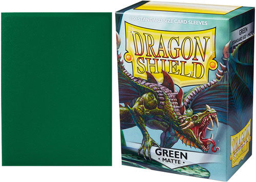 Dragon Shield Sleeves: Matte - Green (100) Dragon Shield Sleeves: Matte - Green (100)