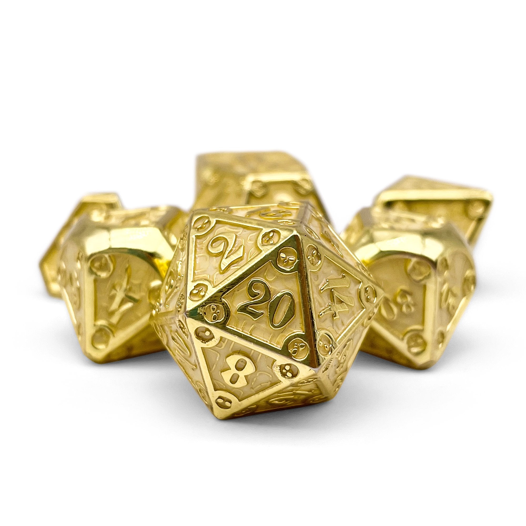 Dungeon Delve - Enchanted Parchment Polyhedral 7-Die Set