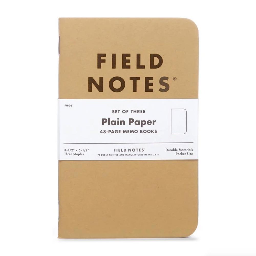 Field Notes: Original Kraft - Plain Paper (3 Pack)
