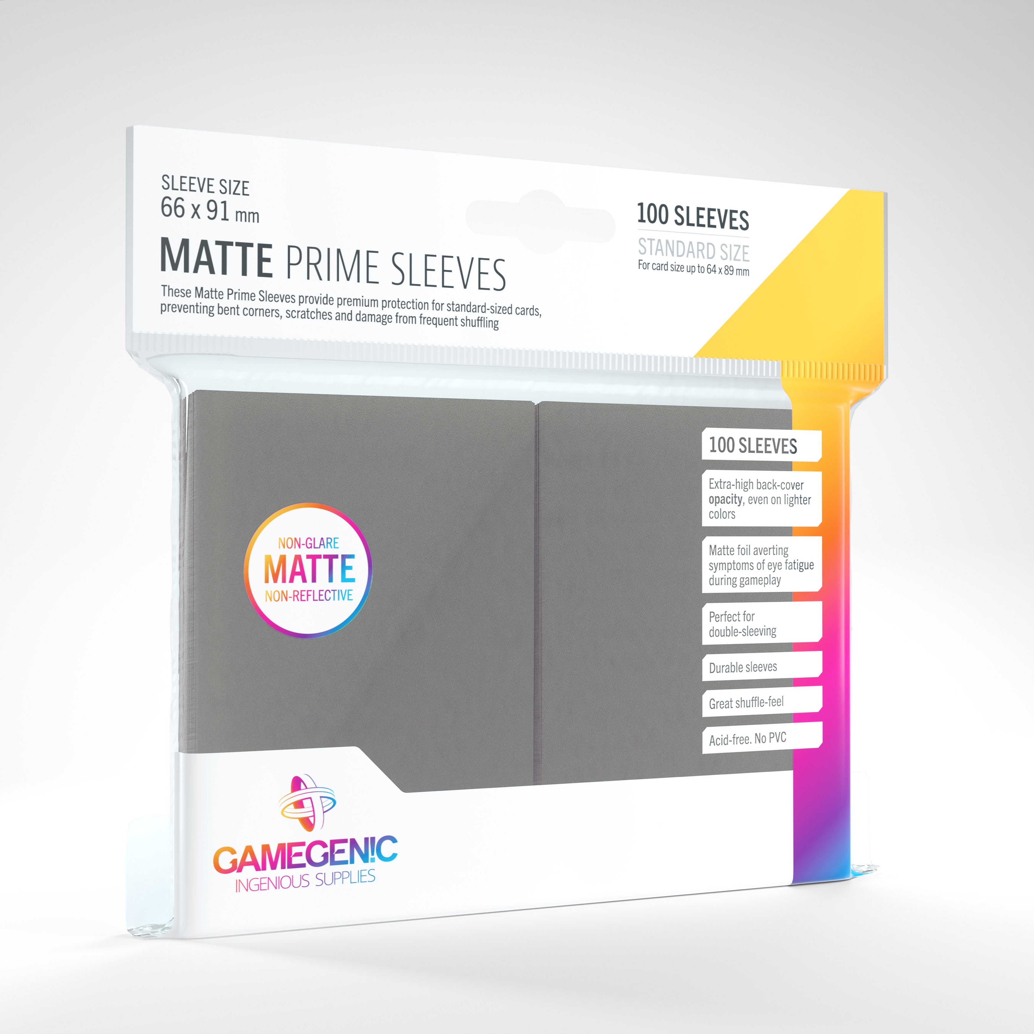 Gamegenic Matte Prime Sleeves (100 pack)