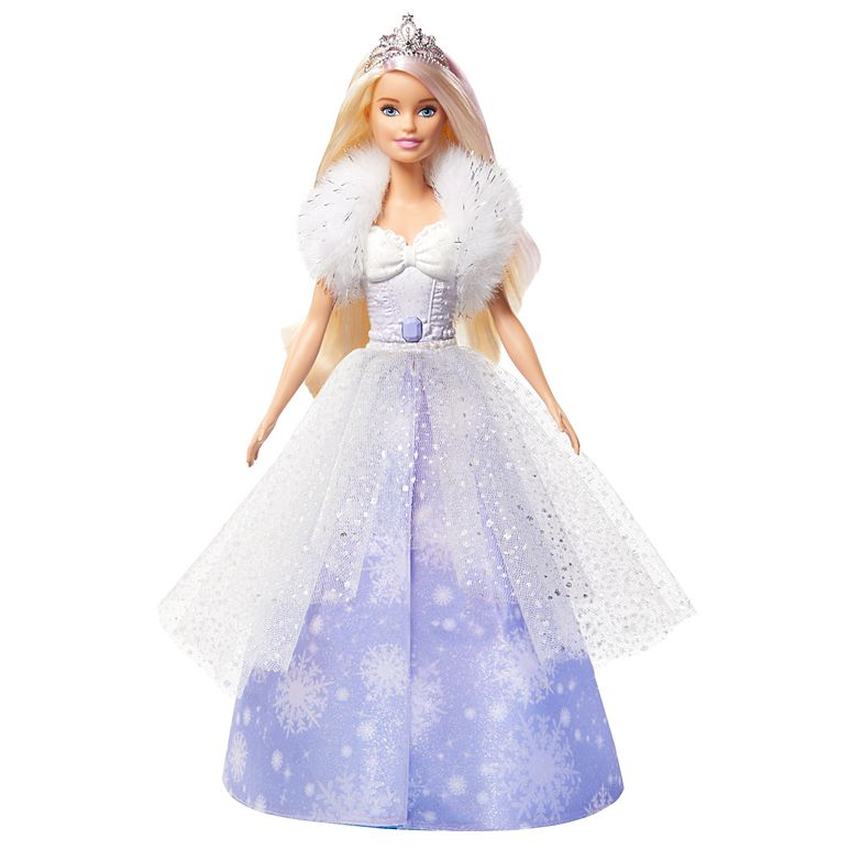 Barbie Dreamtopia Fashion Reveal Princess Doll, 12-inch, Blonde with Pink Hairstreak