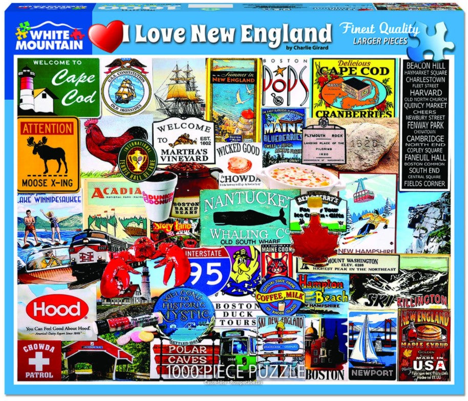 I Love New England (1000 pc puzzle)