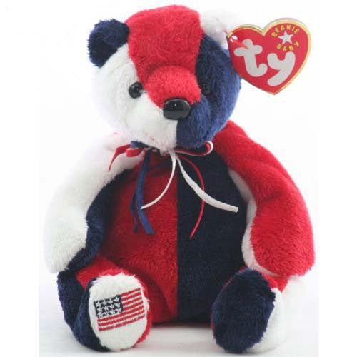 Beanie Baby: Patriot the Bear (Flag Right Foot) (USA Exclusive)