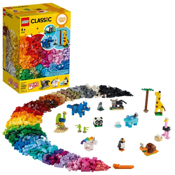 LEGO Classic Bricks and Animals- Building Set (1,500 Pieces)