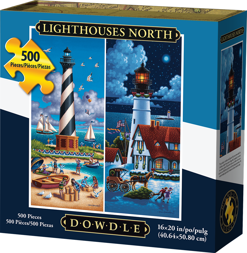 Lighthouses North (500 pc puzzle)