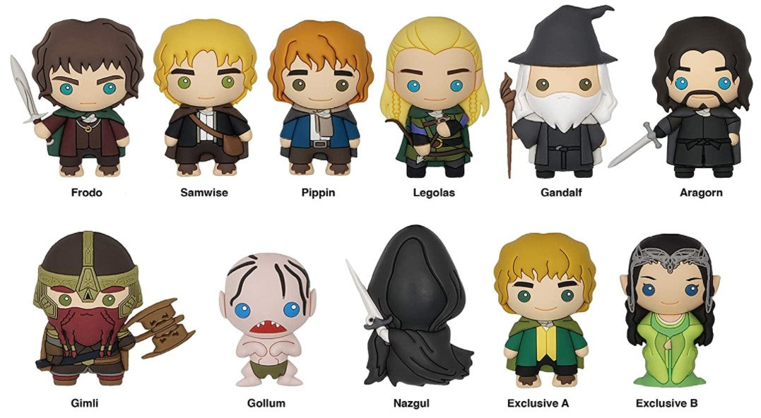 3D Foam Figural Collectible Bag Clip - Lord of the Rings (Assorted Styles)