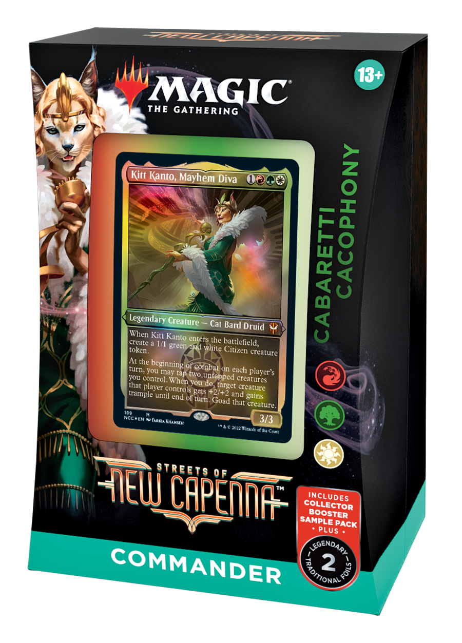 Streets of New Capenna Commander Deck – Cabaretti Cacophony + Collector Booster Sample Pack