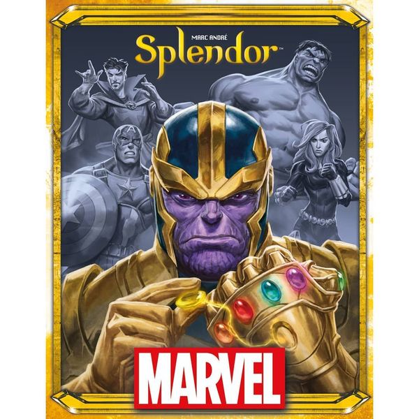 Ma Marvel Board game where players collect Infinity stones and attempt to control the Infinity gauntlet to win the game
