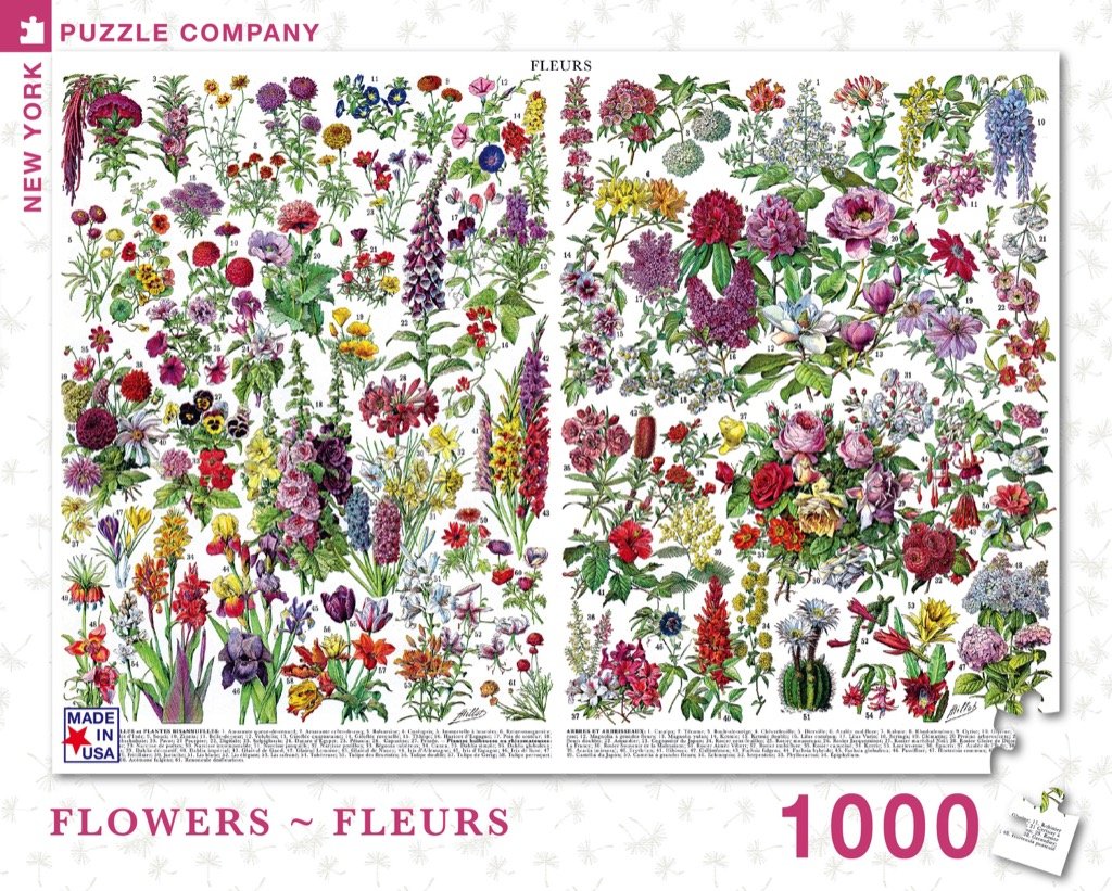 Flowers ~ Fleurs (1000 pc puzzle)