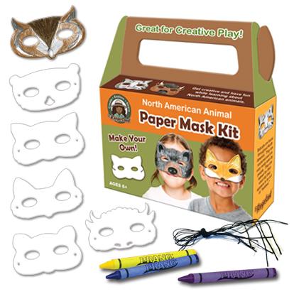 North American Animal Paper Mask Kit