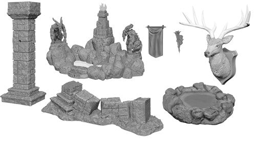 Pathfinder Deep Cuts Unpainted Miniatures: W11 Pool & Pillars