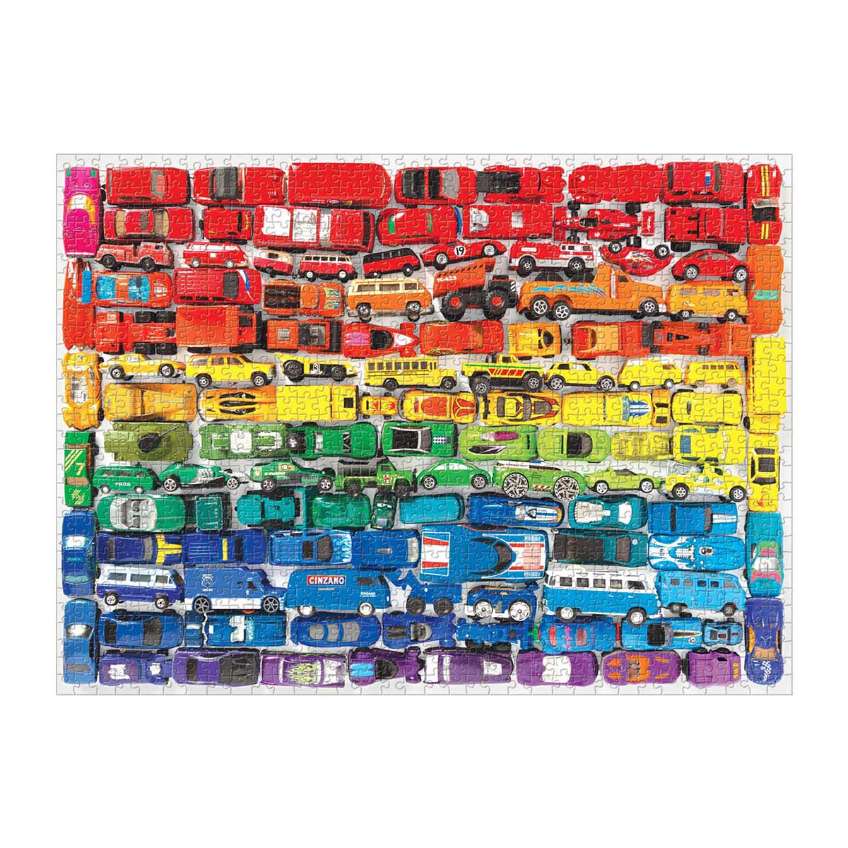 Rainbow Toy Cars (1000 pc puzzle)