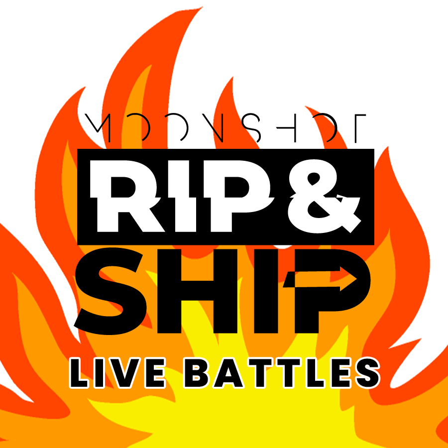 Moonshot Rip & Ship Live Battles Fire in background