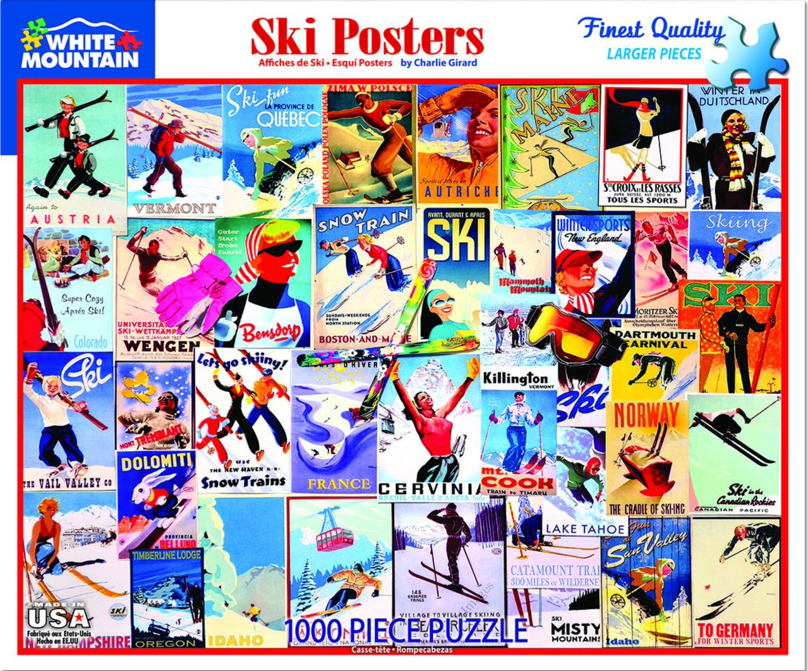 Ski Posters (1000 pc puzzle)