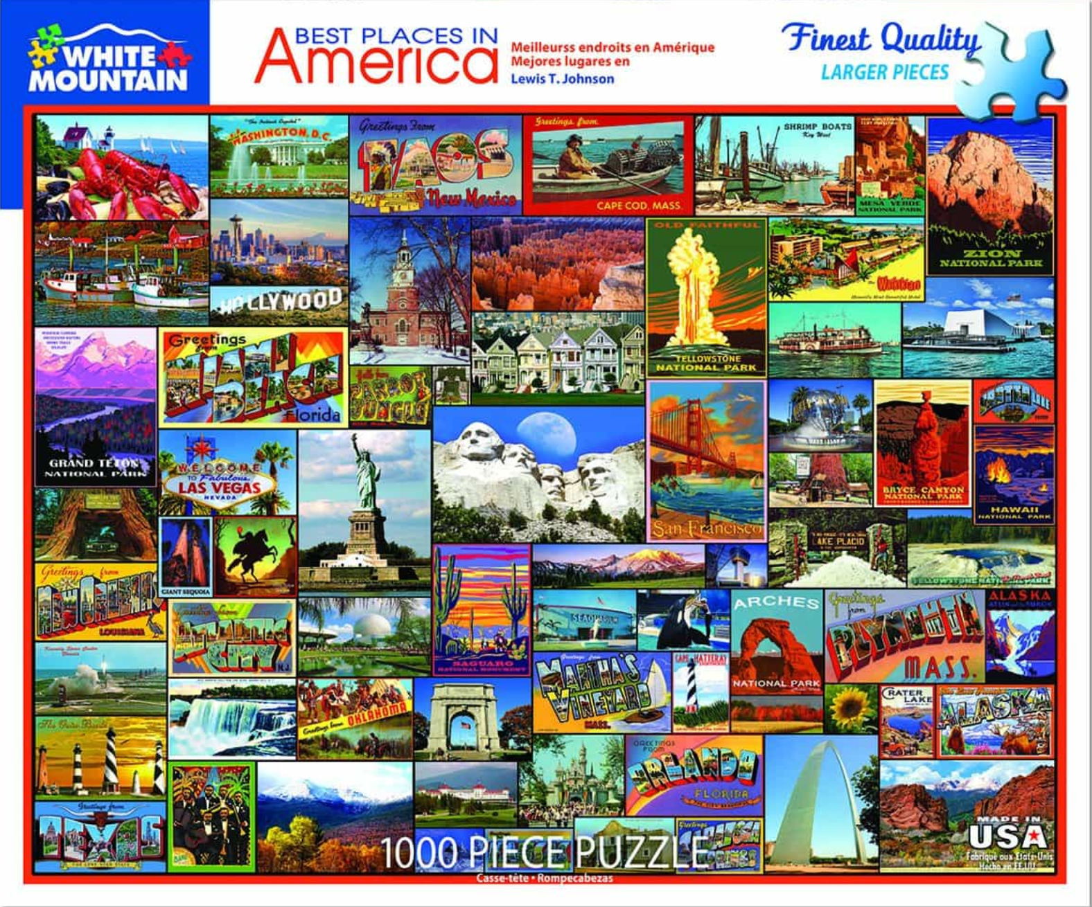 Best Places in America (1000 pc puzzle)