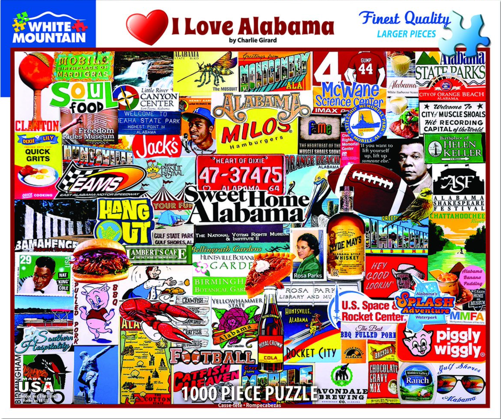 I Love Alabama (1000 pc puzzle)