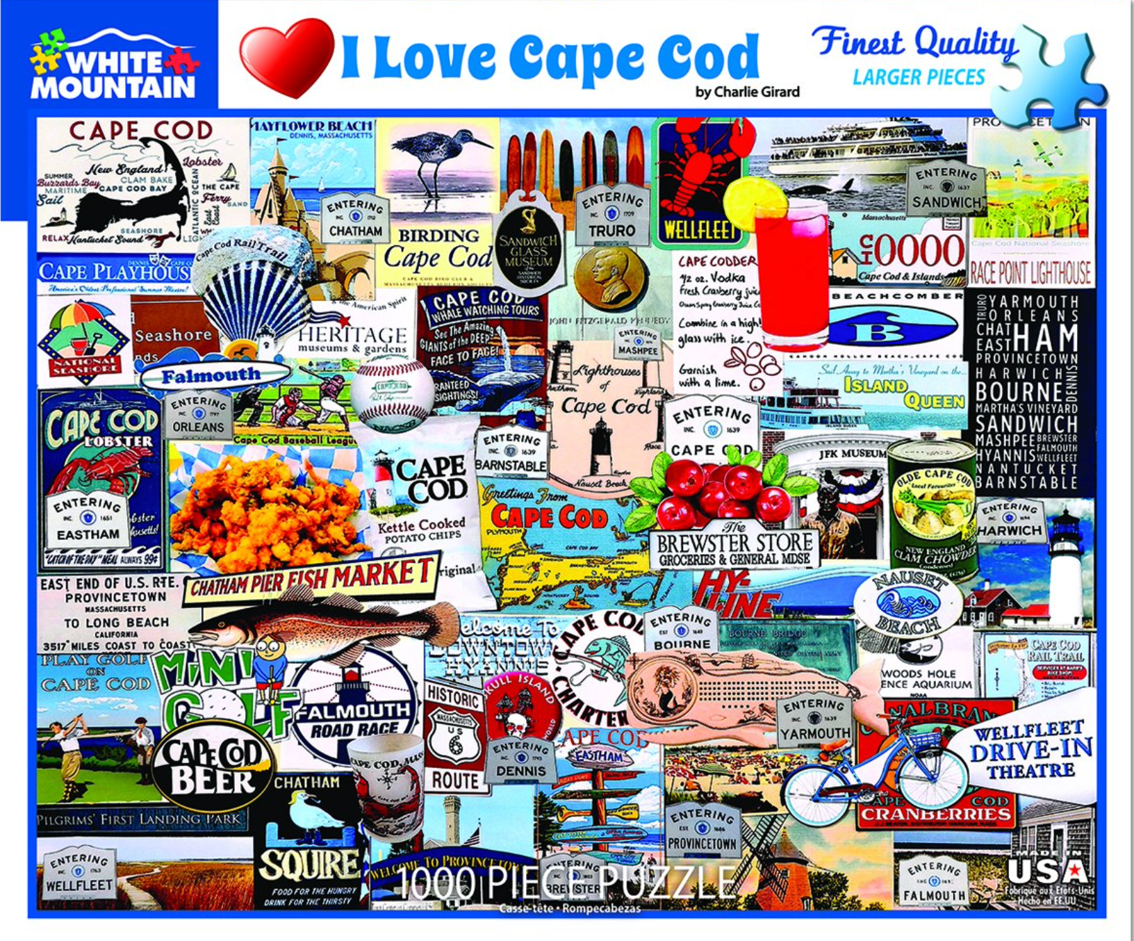 I Love Cape Cod (1000 pc puzzle)