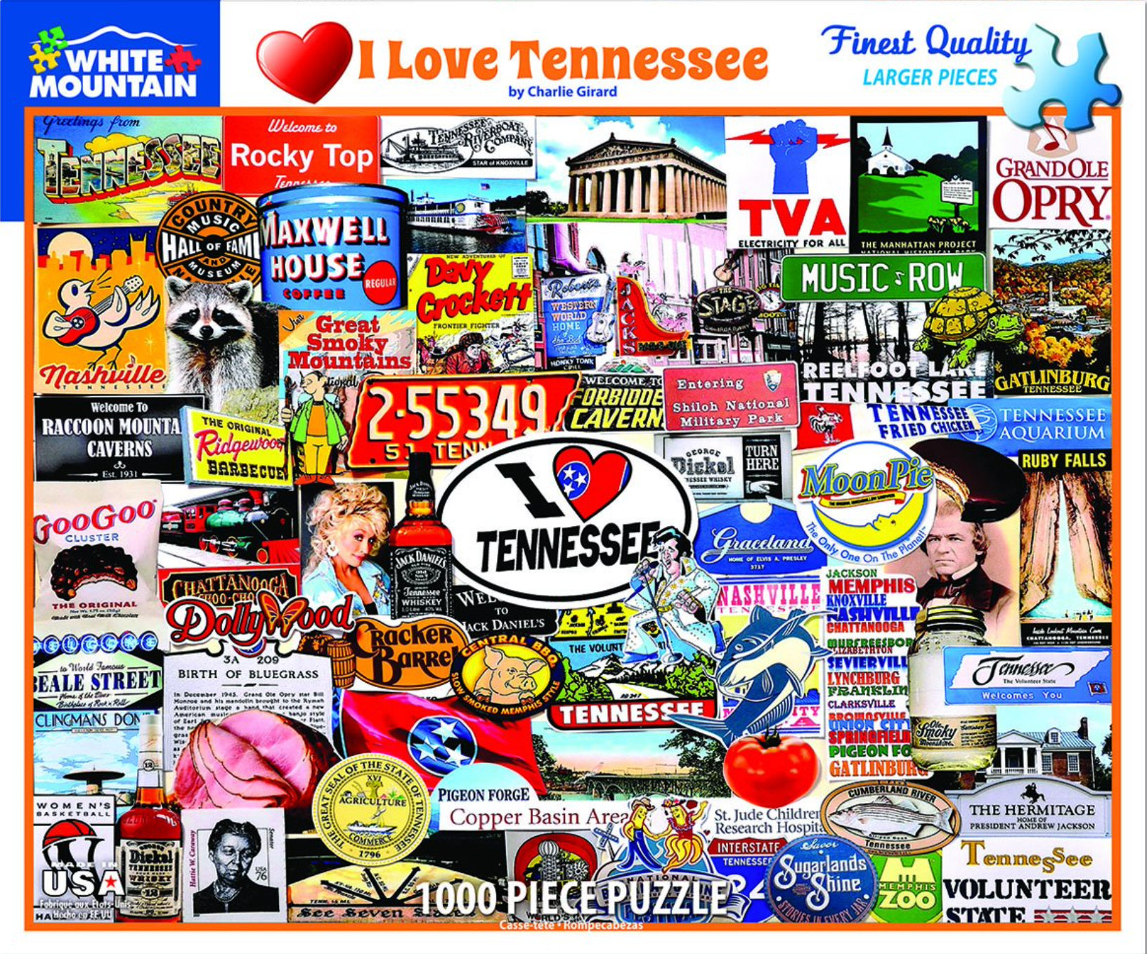 I Love Tennessee (1000 pc puzzle)