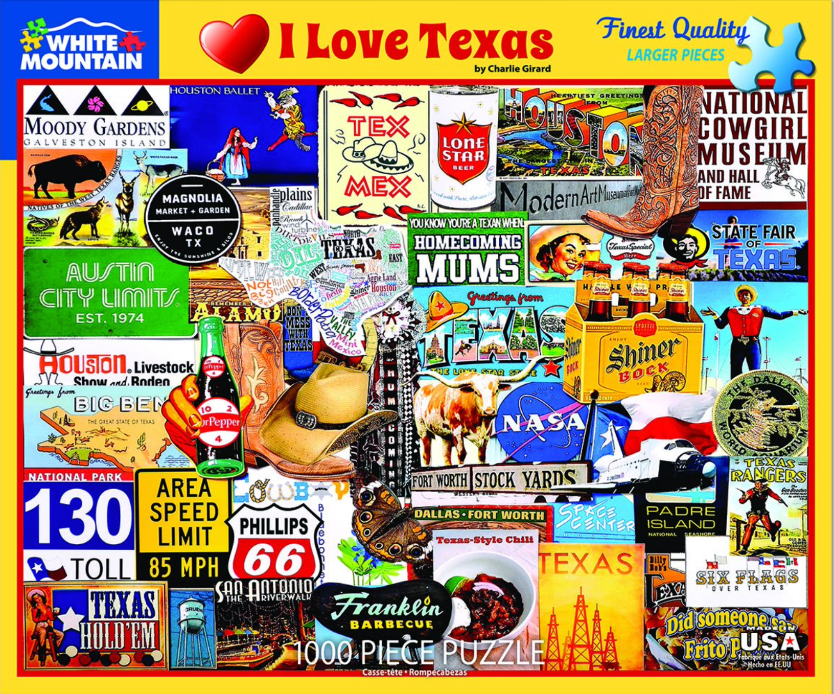 I Love Texas (1000 pc puzzle)