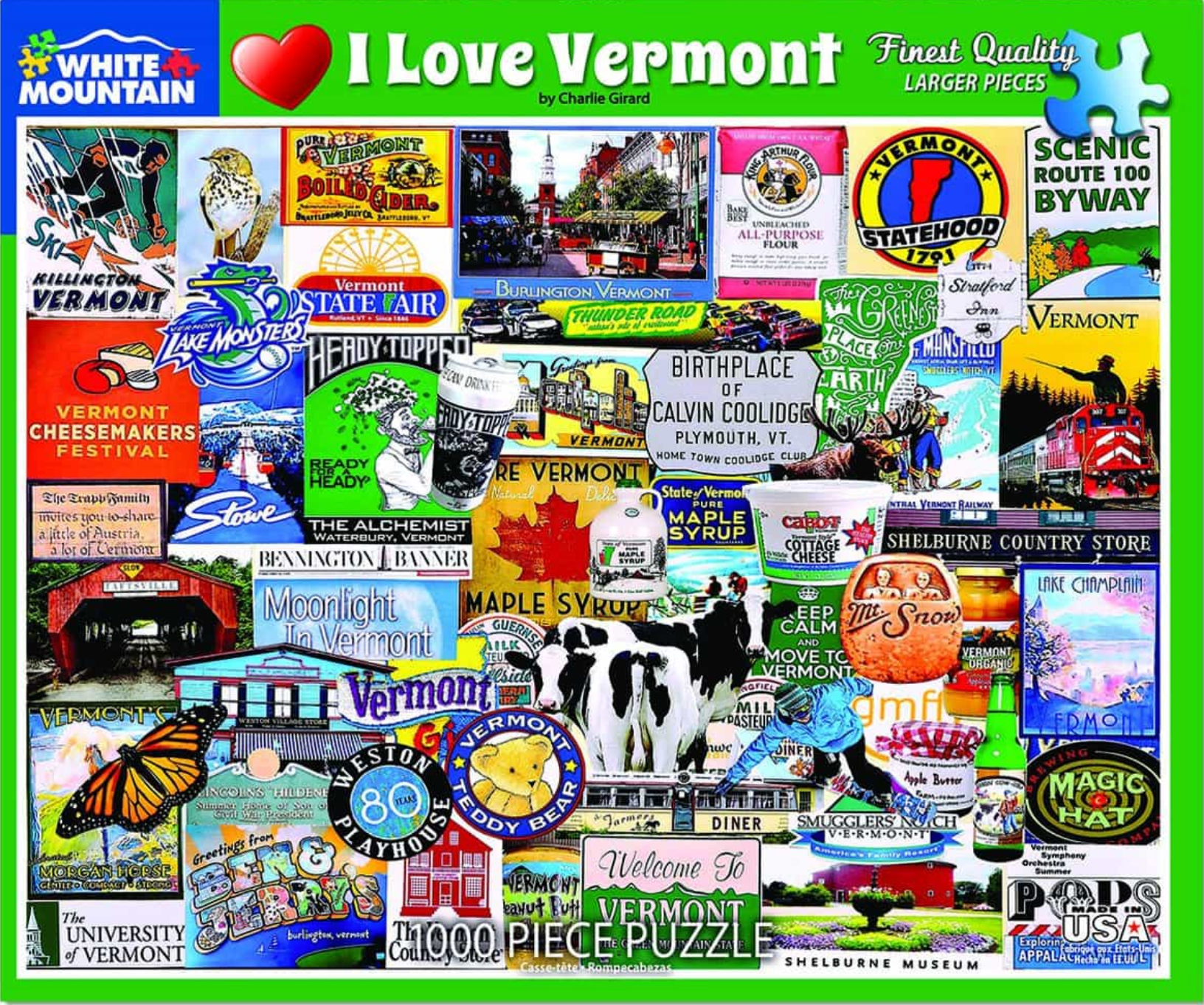 I Love Vermont (1000 pc puzzle)
