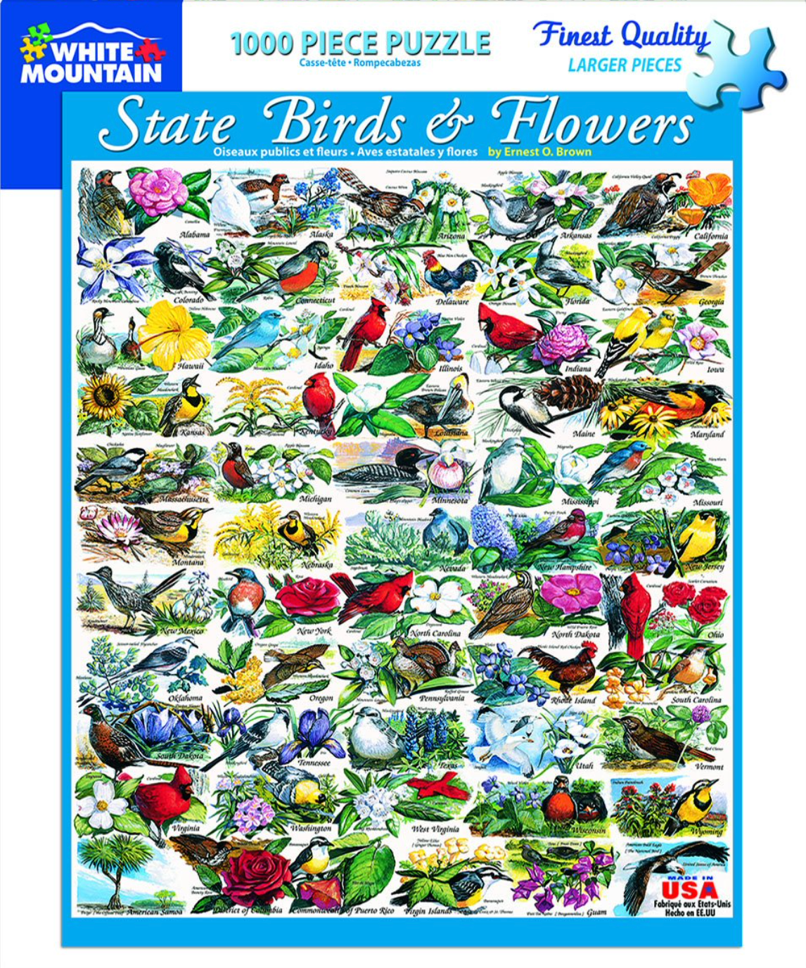 State Birds & Flowers (1000 pc puzzle)