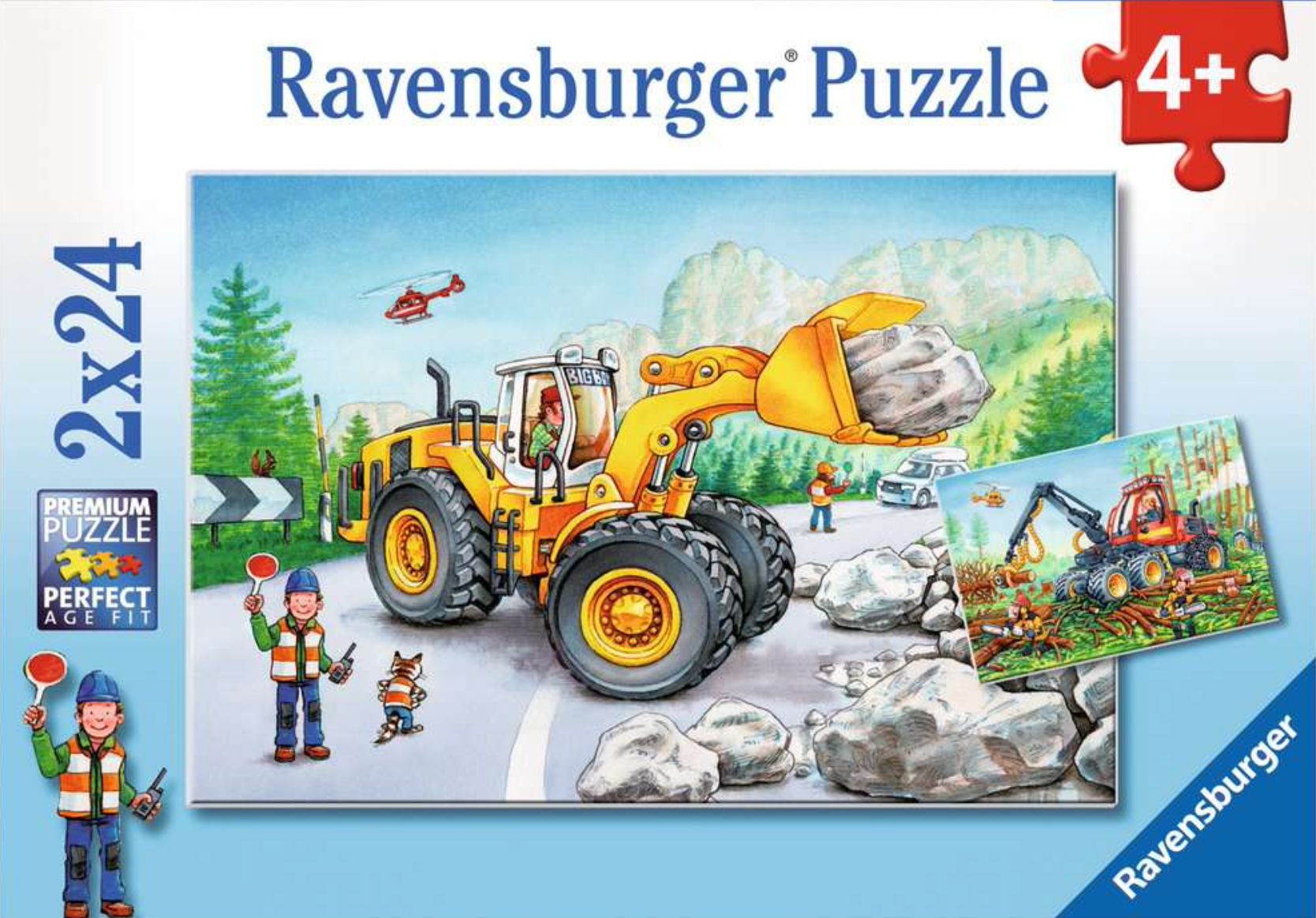 Diggers at Work (24 pc puzzle x2)