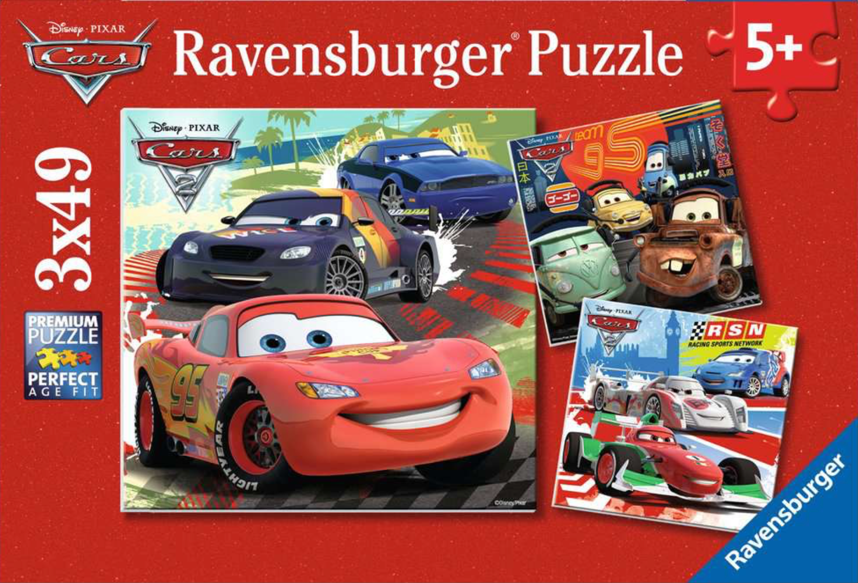 Worldwide Racing Fun (49 pc puzzle x3)