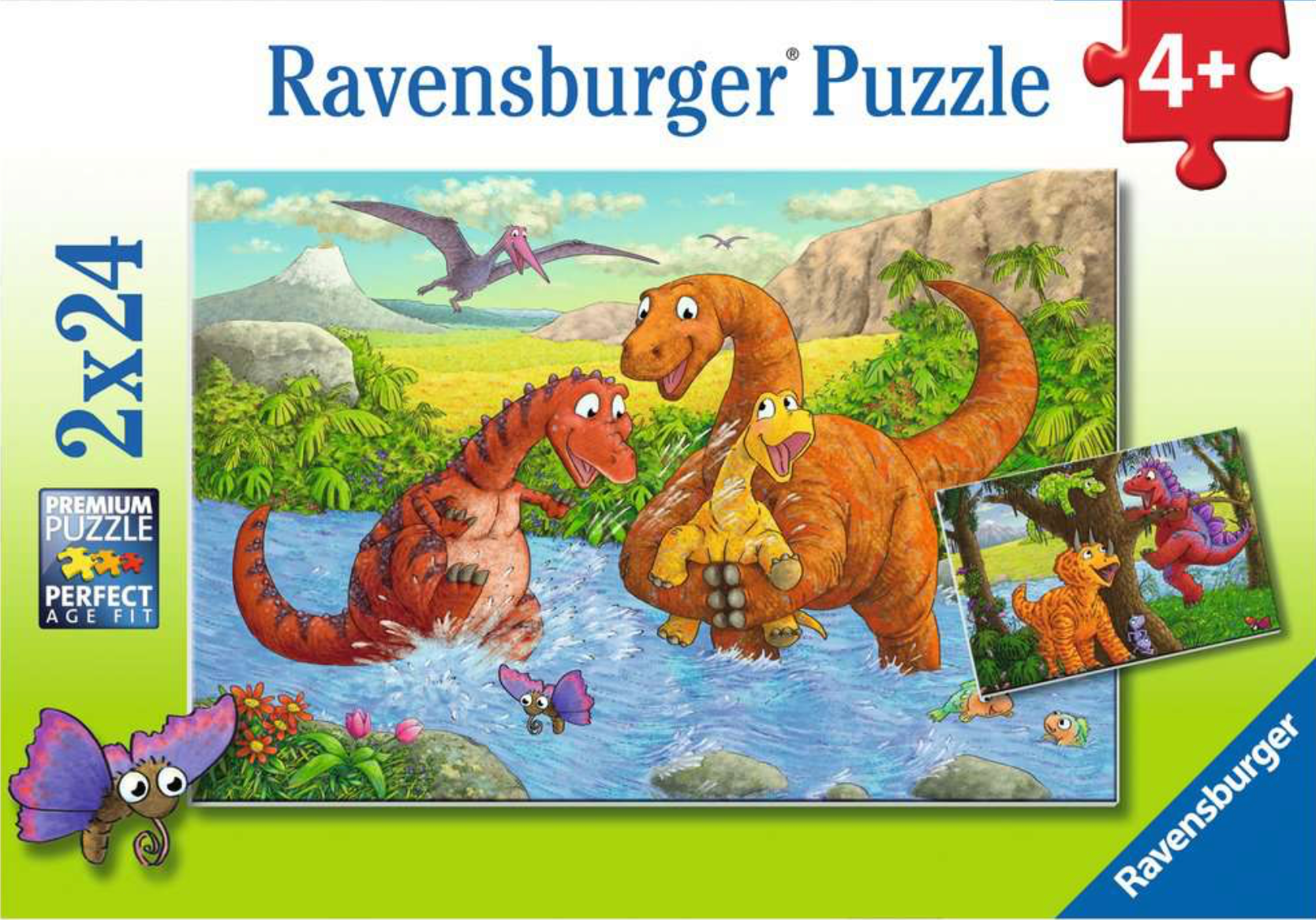 Dinosaurs at Play (24 pc puzzle x2)