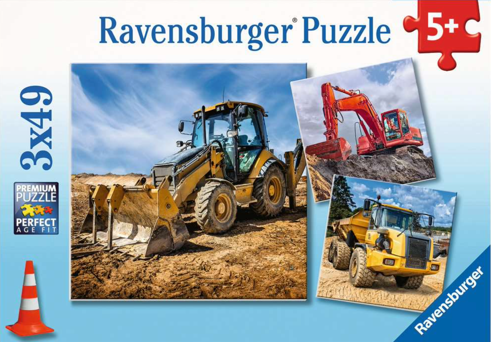 Digger at Work! (49 pc puzzle x3)