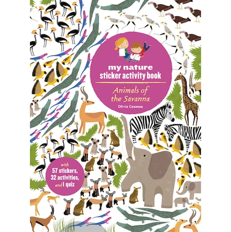 Animals of the Savanna: Sticker Activity Book