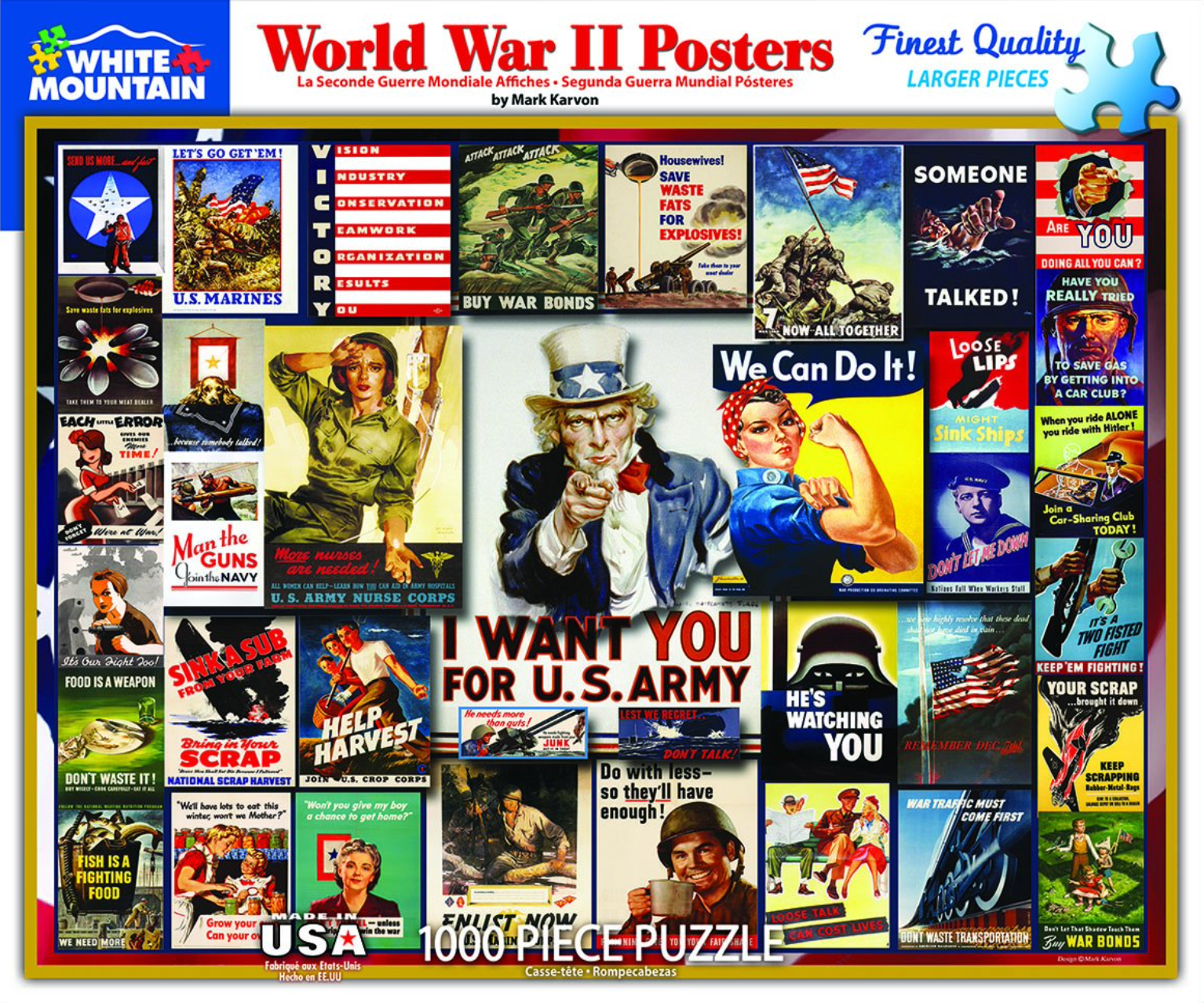 WWII Poster Collage (1000 pc puzzle)