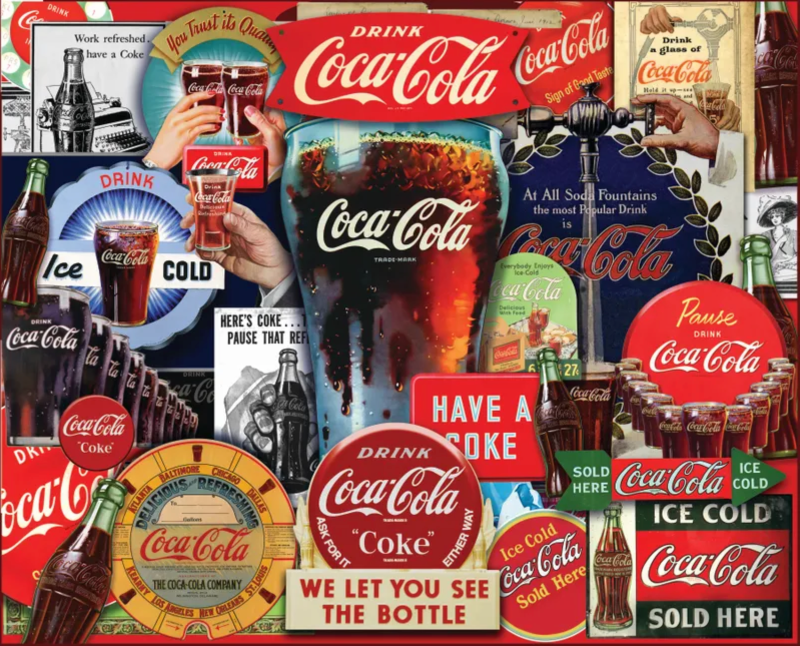 Coca-Cola - Decades of Tradition (1000 pc puzzle)