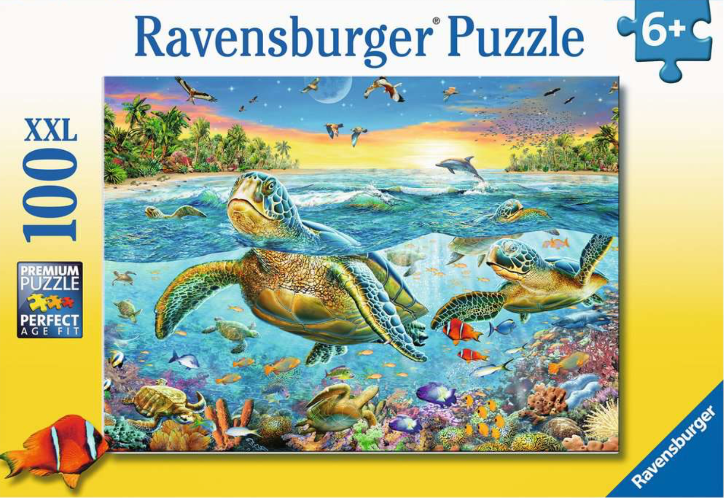 Swim with Sea Turtles (100 pc XXL puzzle)