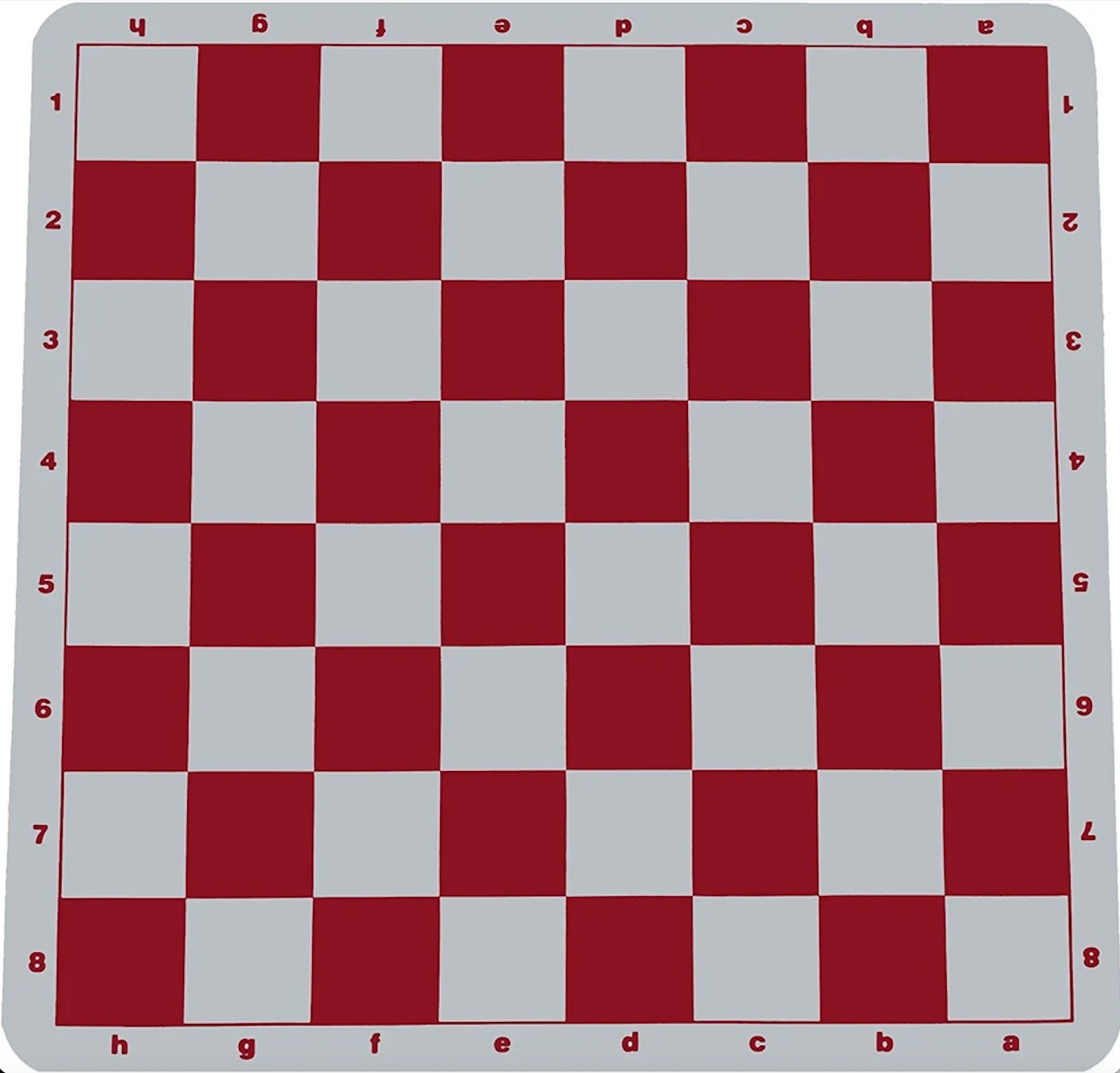Chessboard - Silicone with Red Squares