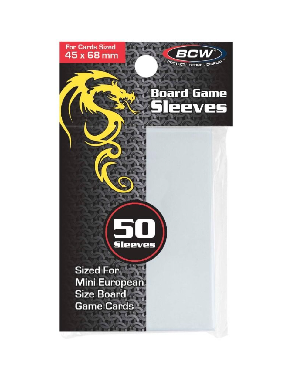 Board Game Sleeves - Mini European 45 x 68 mm
