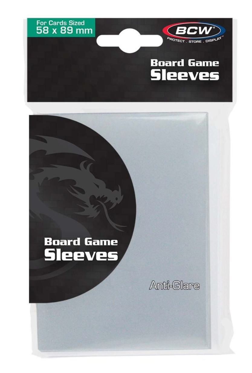 Board Game Sleeves - Anti-Glare 58 x 89 mm