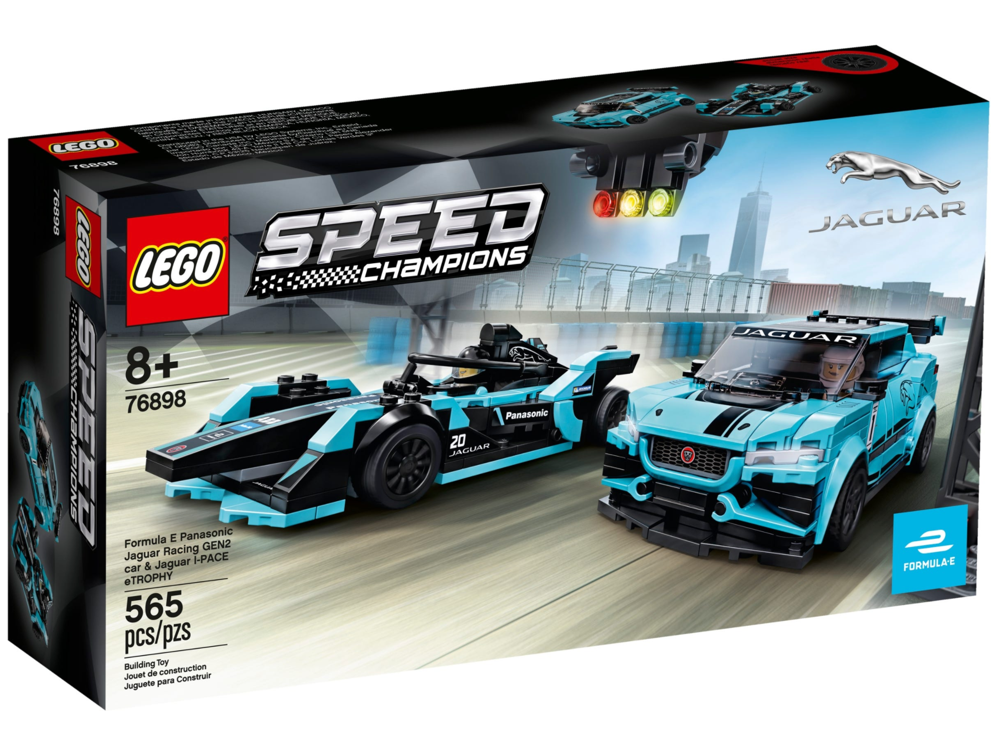 LEGO: Speed Champions - Formula E Panasonic Jaguar Racing Gen2 car & Jaguar I-PACE eTROPHY