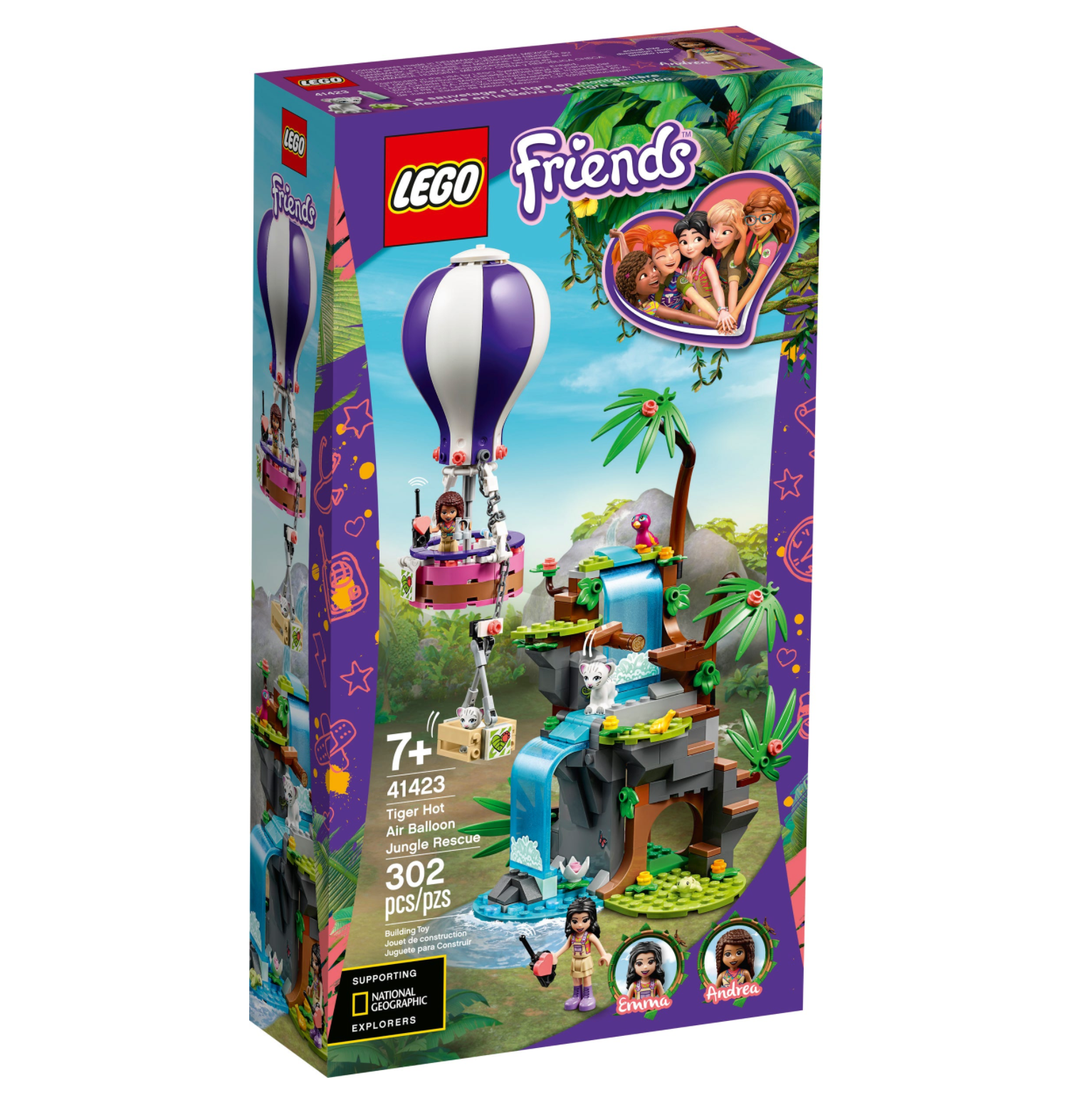 LEGO: Friends - Tiger Hot Air Balloon Jungle Rescue