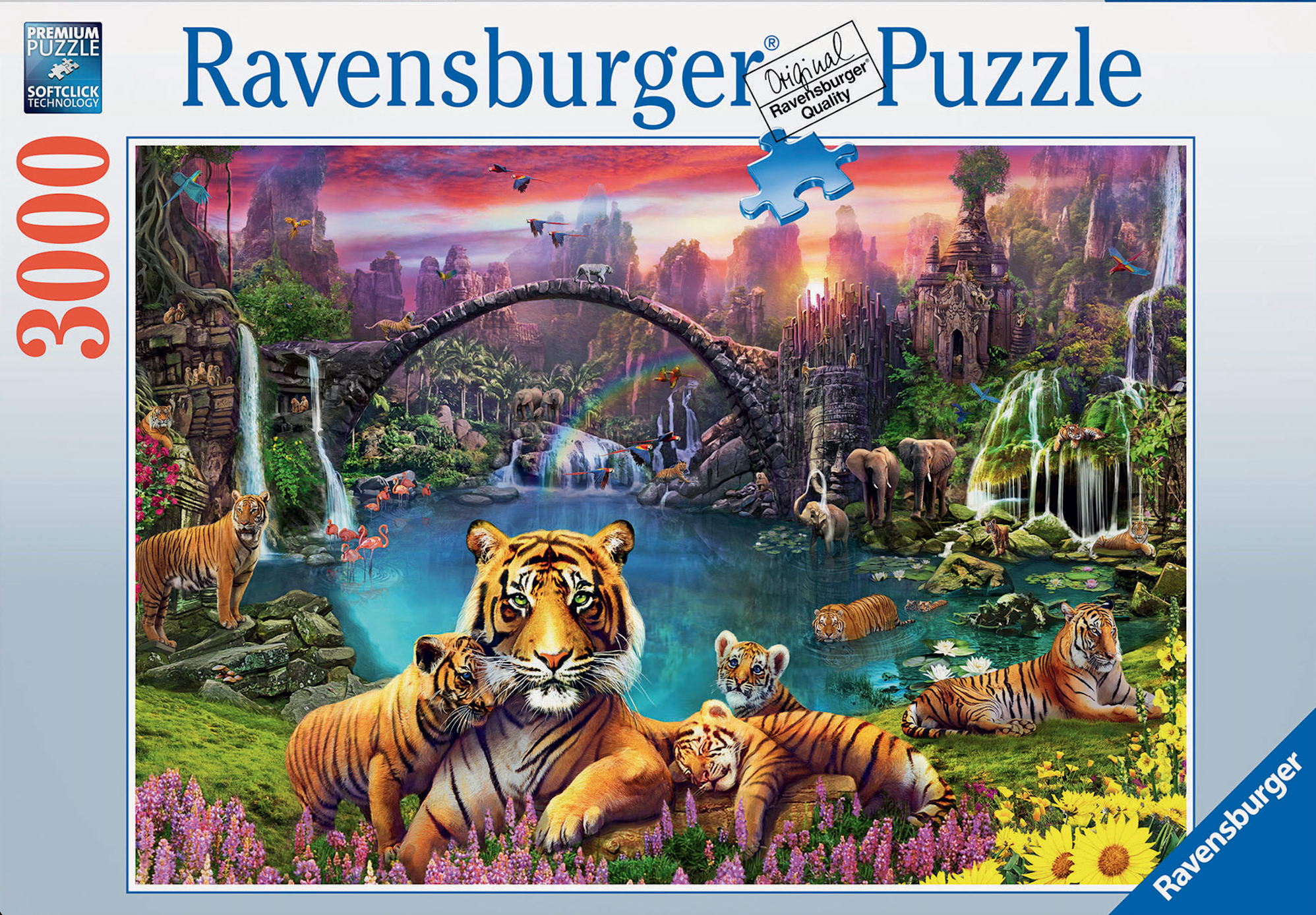 Tiger in Paradise (3000 pc puzzle)