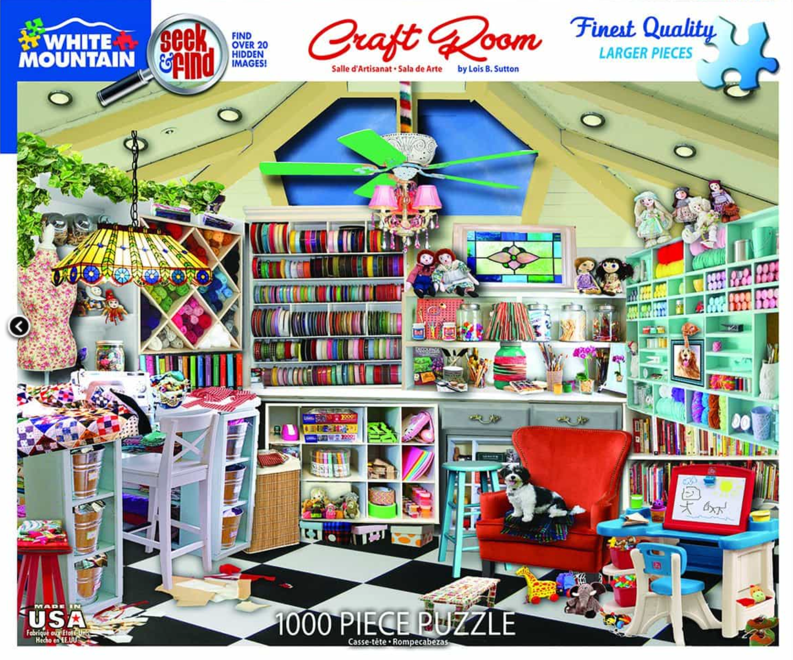 Craft Room Seek & Find (1000 pc puzzle)