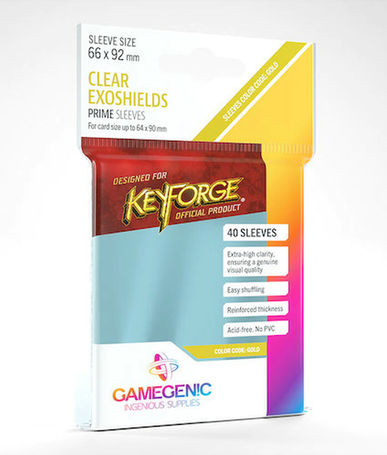 Gamegenic sleeves: Keyforge Prime Sleeves - Clear