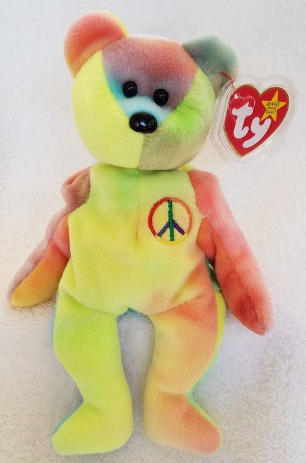 Beanie Baby: Peace the Bear (110)