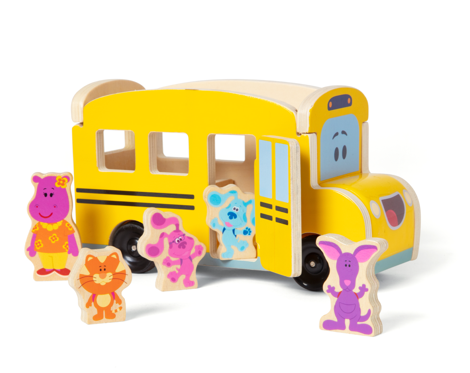 Blue's Clues & You! Wooden Pull-Back School Bus