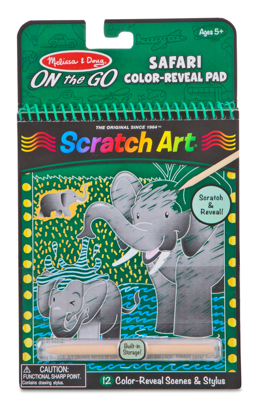 On the Go Scratch Art Reveal Pad - Safari