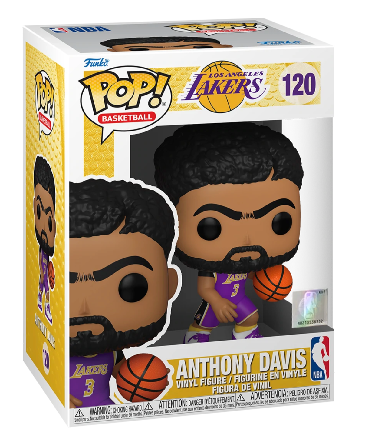 NBA: Lakers - Anthony Davis (Purple Jersey) Pop! Vinyl Figure (120)