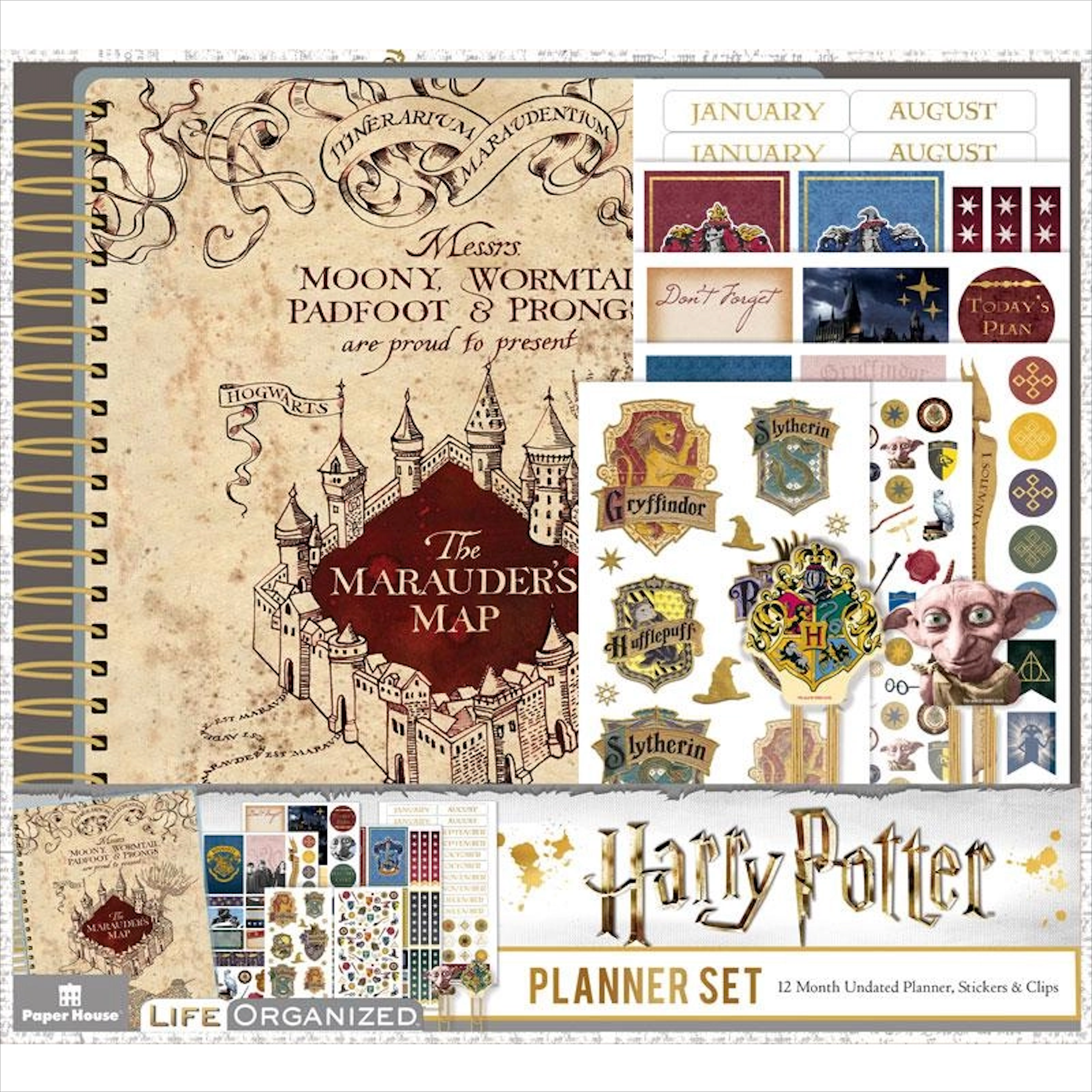 Harry Potter: Marauder's Map - 12 Month Planner Set