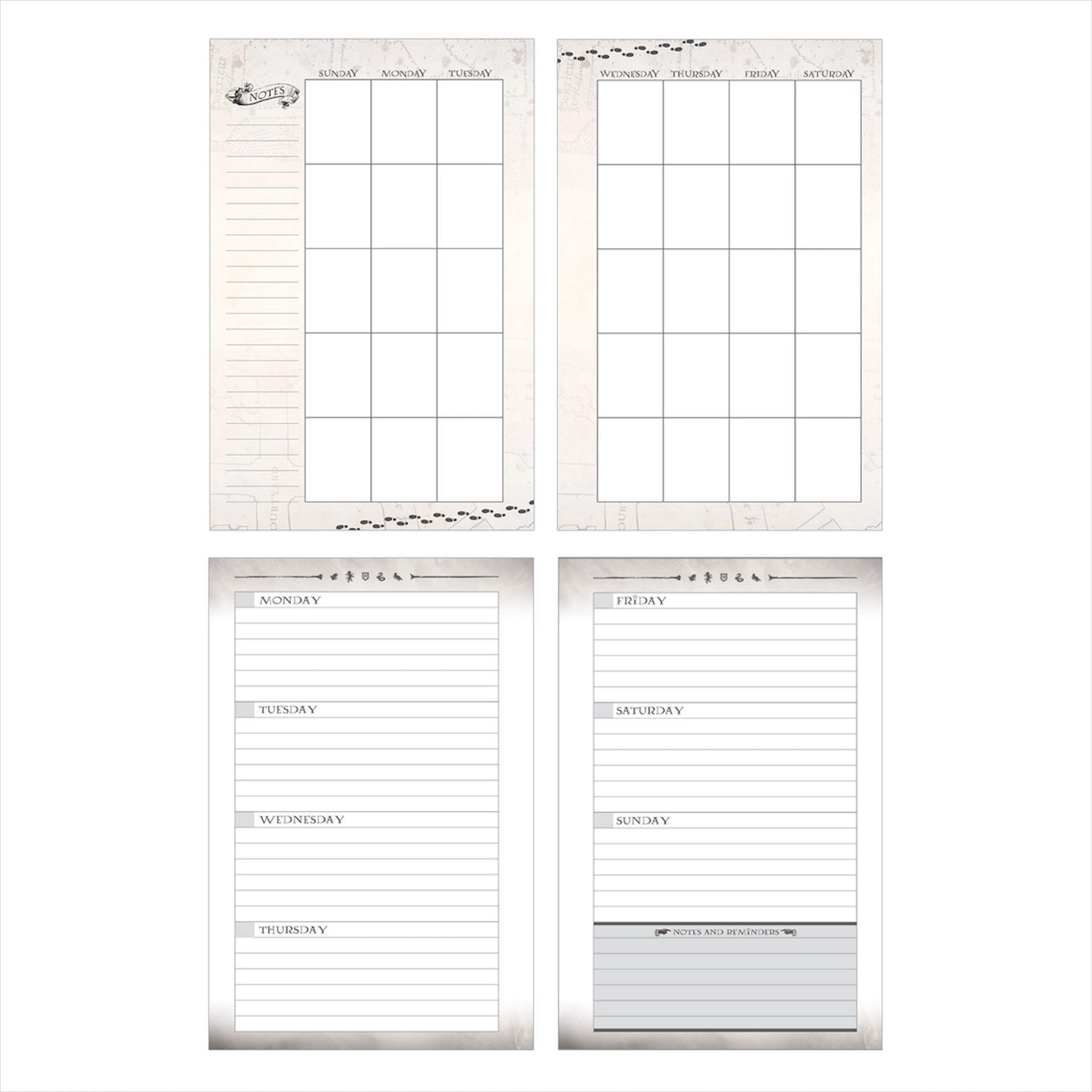 Harry Potter: Mini 12 Month Undated Planner